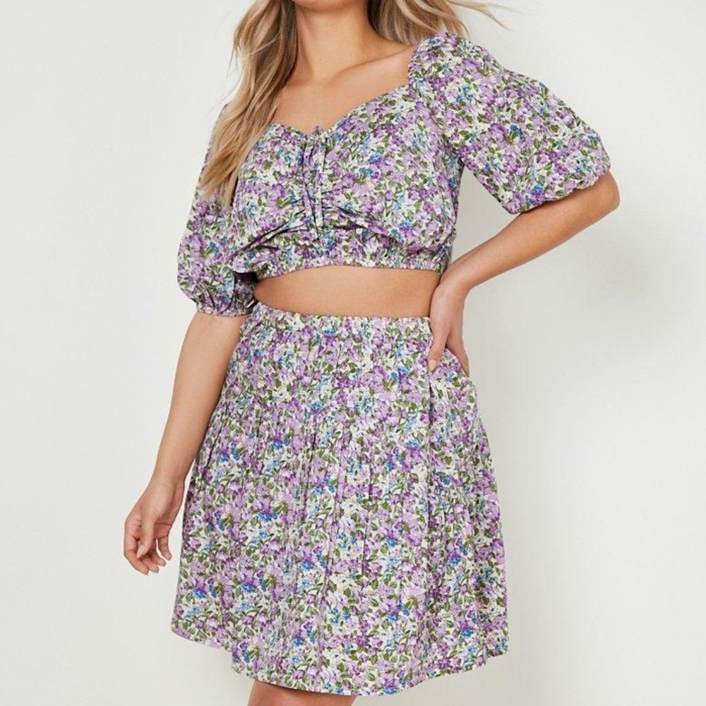 Floral Skirt Set